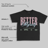 Medium Soft Pink 4s DopeSkill Toddler Kids T-shirt Better Myself Graphic
