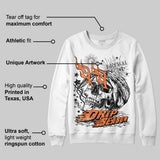 Orange Black White DopeSkill Sweatshirt Drip Season Graphic