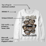 Reverse Metallic 5s DopeSkill Sweatshirt The Mouth With No Droughts Graphic