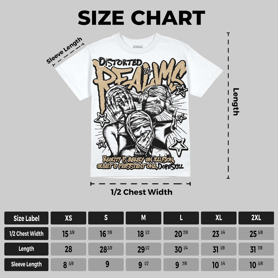 TAN Collection DopeSkill Oversize Print T-Shirt Distorted Realms Graphic