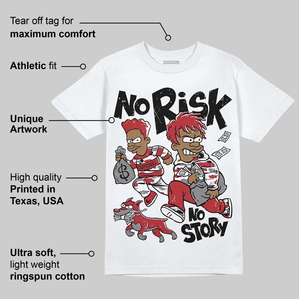 Bugs Bunny 8s DopeSkill T-Shirt No Risk No Story Graphic