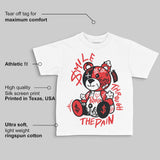 AJ 13 Chicago True Red Cherry DopeSkill Toddler Kids T-shirt Smile Through The Pain Graphic