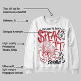 Fire Red “Black Tongue” 5s DopeSkill Sweatshirt Speak It Graphic