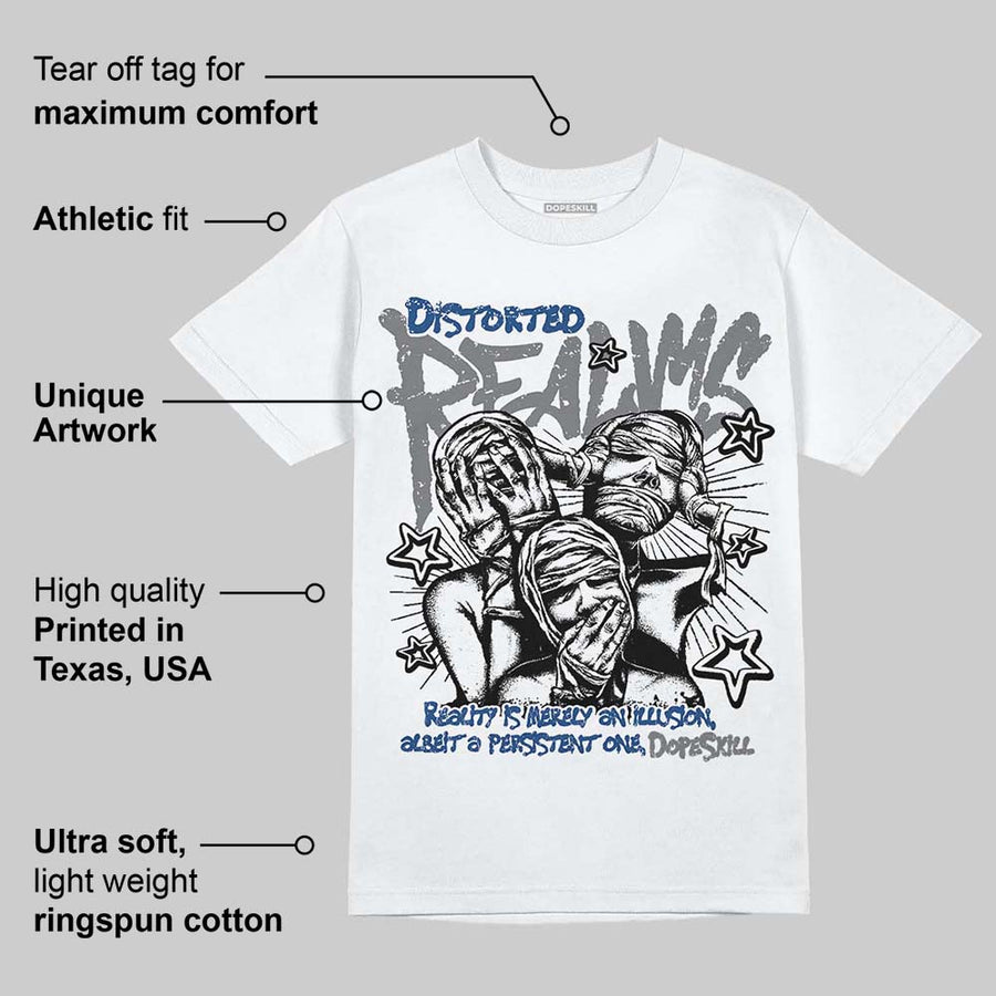Flint Grey 9s DopeSkill T-Shirt Distorted Realms Graphic