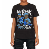 University Blue Collection DopeSkill Toddler Kids T-shirt No Risk No Story Graphic