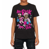 Pink Collection DopeSkill Toddler Kids T-shirt No Risk No Story Graphic