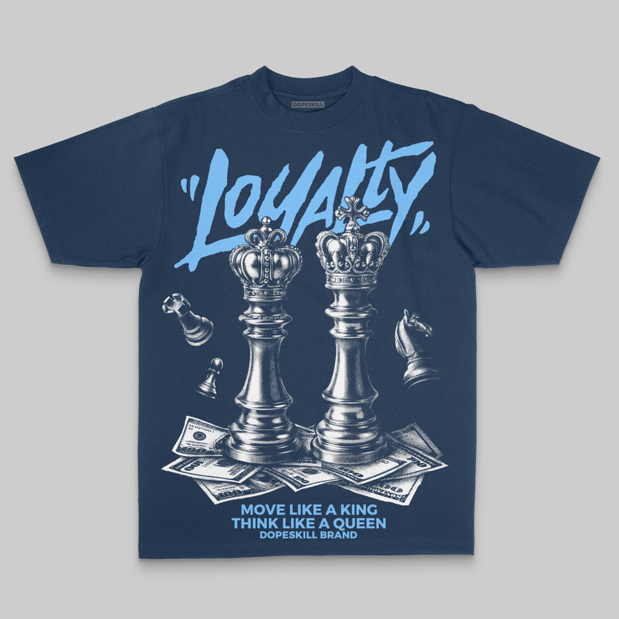 Royal Blue Oversize Print 'Loyalty' DopeSkill Graphic T-shirt