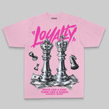 Pink Oversize Print 'Loyalty' DopeSkill Graphic T-shirt