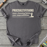 Procrastifishing Funny Definition T-Shirt