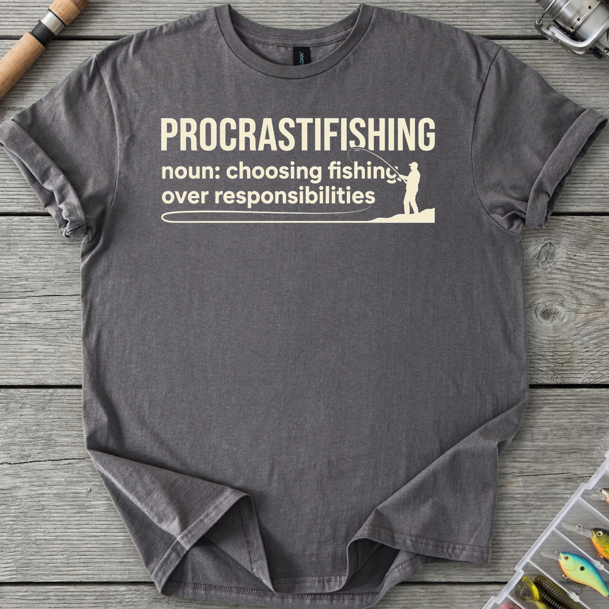 Procrastifishing Funny Definition T-Shirt