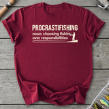 Procrastifishing Funny Definition T-Shirt