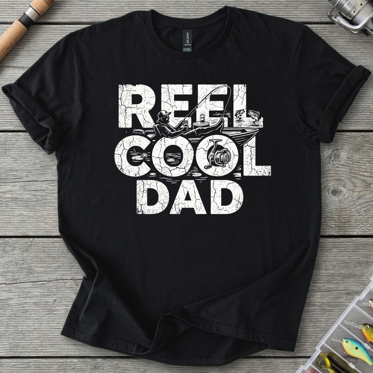 Reel Cool Dad Fishing T-Shirt