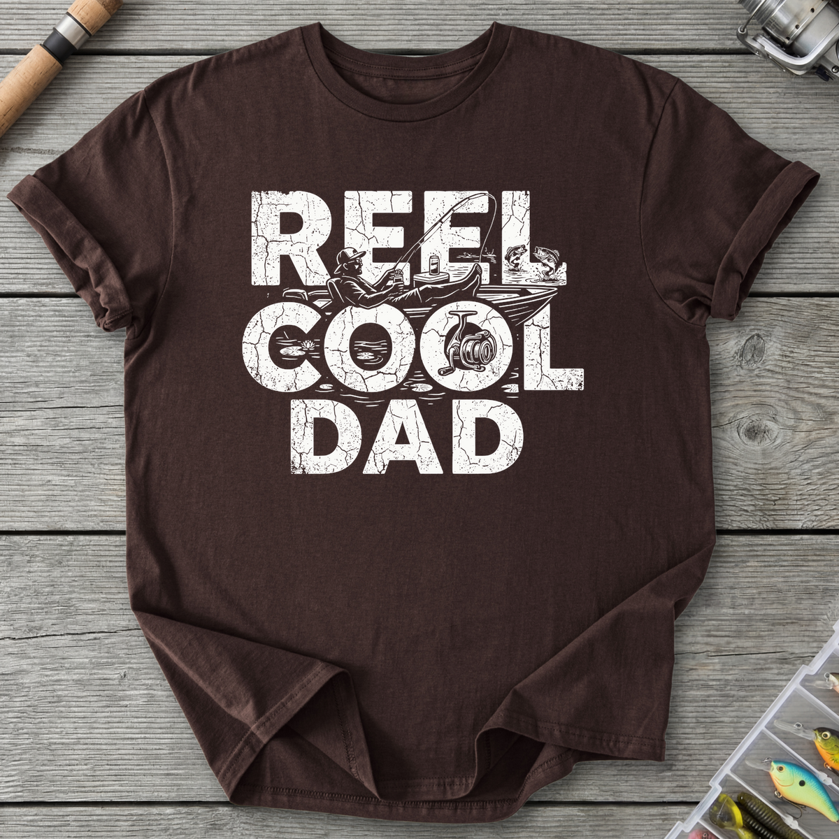 Reel Cool Dad Fishing T-Shirt
