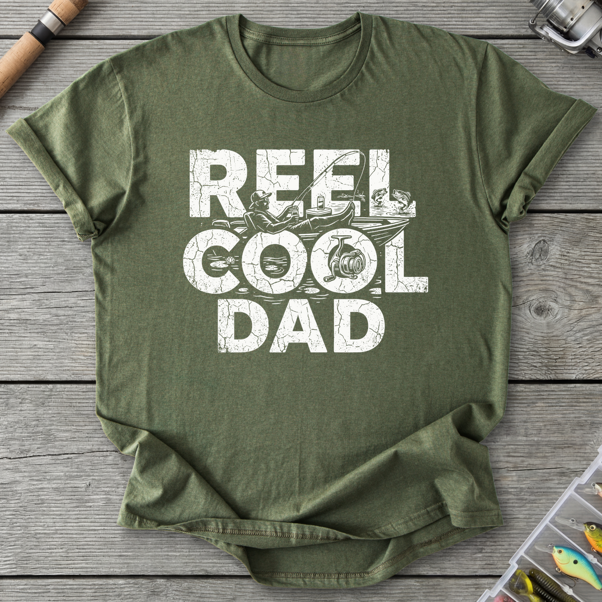 Reel Cool Dad Fishing T-Shirt