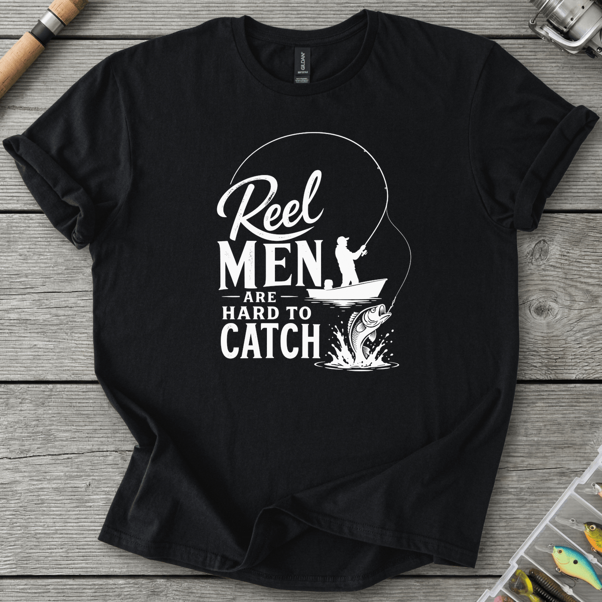 Reel Men Hard To Catch T-Shirt
