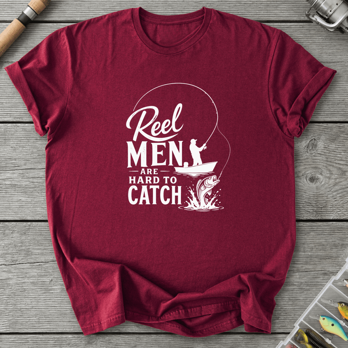 Reel Men Hard To Catch T-Shirt