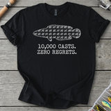 10,000 Casts Fishing T-Shirt