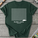 10,000 Casts Worth It T-Shirt