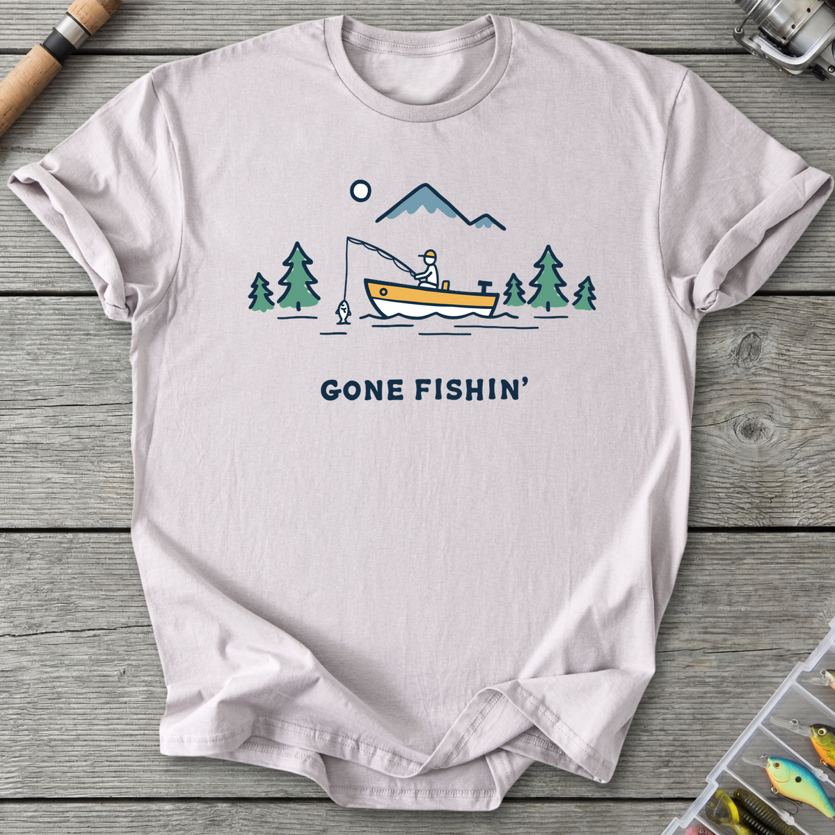 Gone Fishin' Minimalist T-Shirt