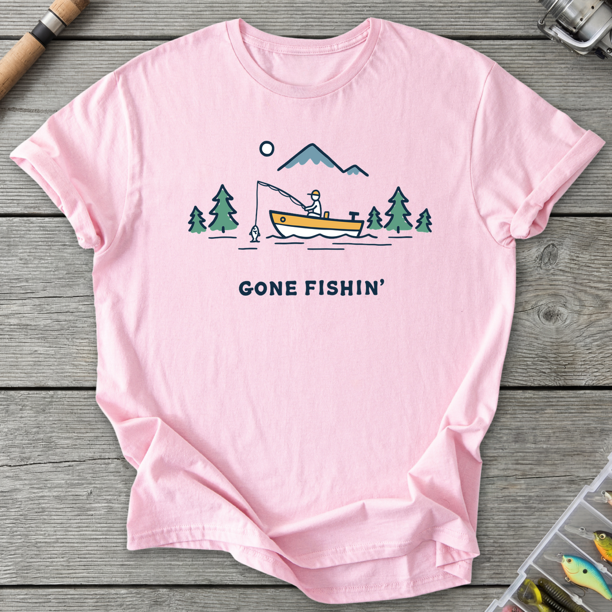 Gone Fishin' Minimalist T-Shirt