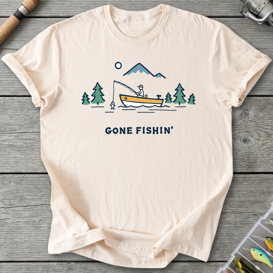 Gone Fishin' Minimalist T-Shirt
