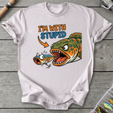 "I'm With Stupid" Fishing T-Shirt