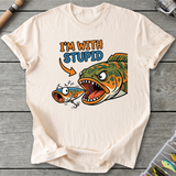 "I'm With Stupid" Fishing T-Shirt