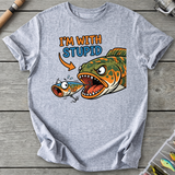 "I'm With Stupid" Fishing T-Shirt