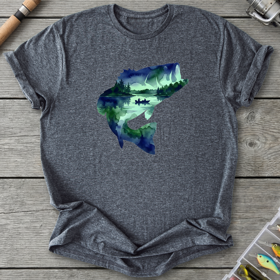 Largemouth Bass Silhouette T-Shirt