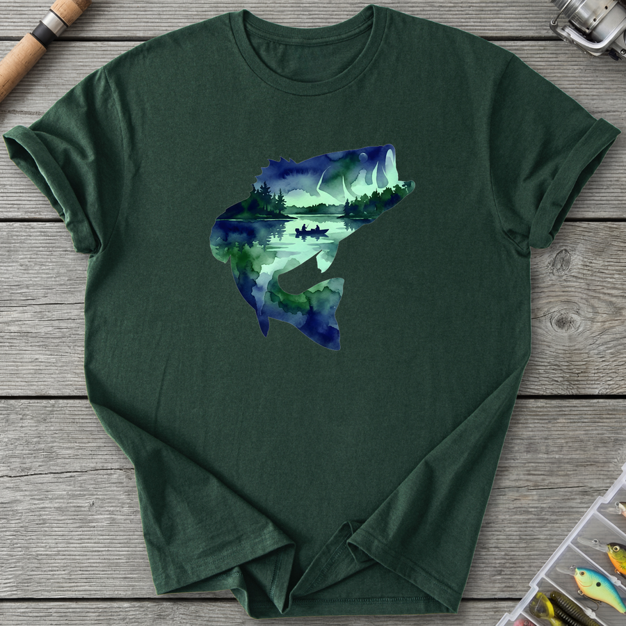 Largemouth Bass Silhouette T-Shirt
