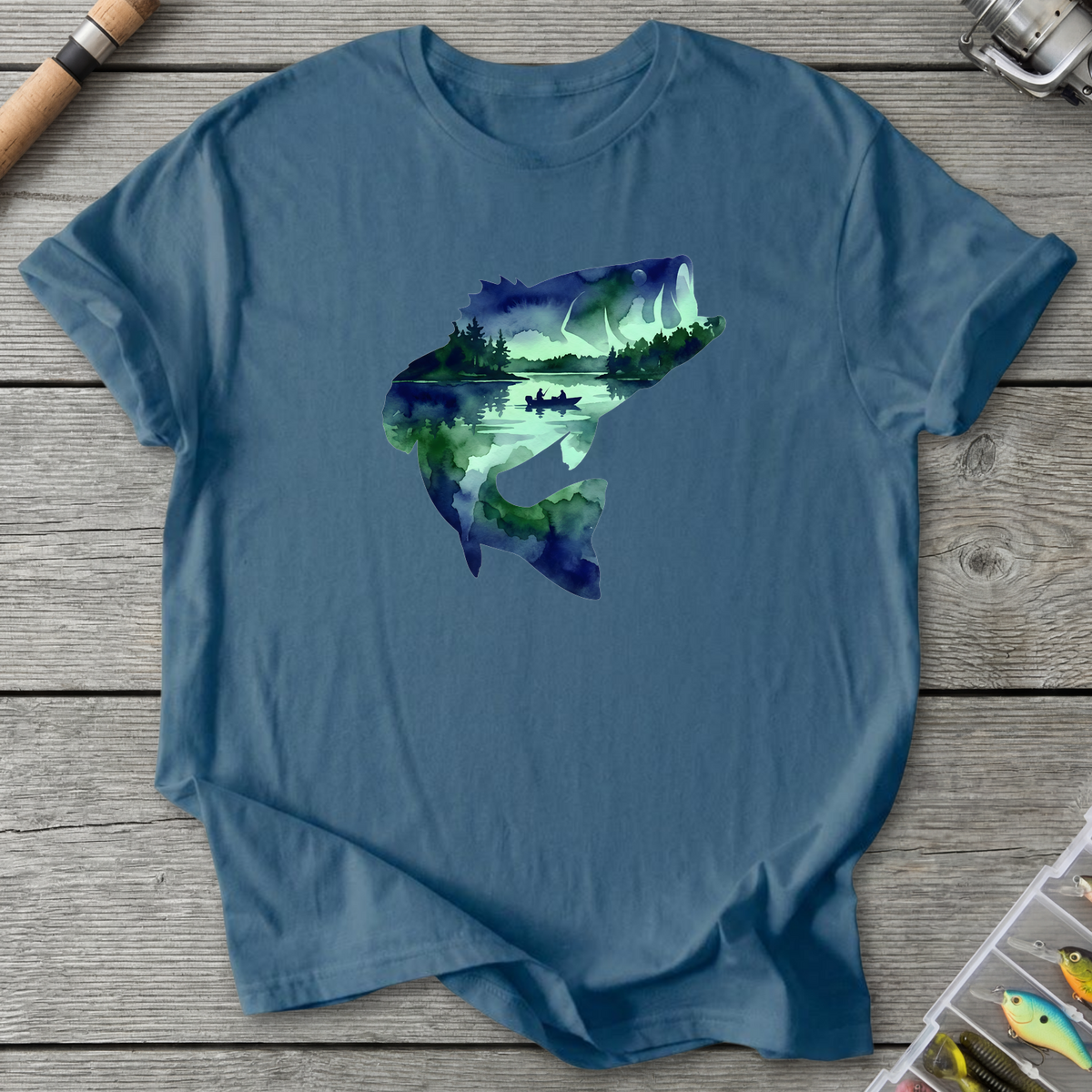 Largemouth Bass Silhouette T-Shirt