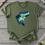 Largemouth Bass Silhouette T-Shirt