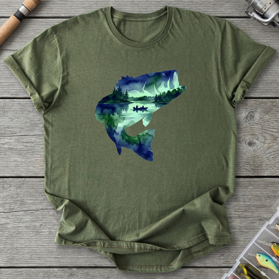 Largemouth Bass Silhouette T-Shirt