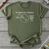 My Brain on a Tuesday Fishing T-Shirt