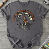 Skeleton Cowboy Fishing Humor T-Shirt