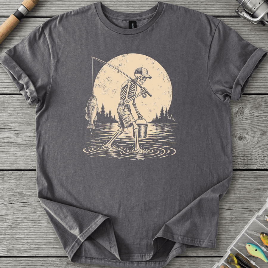 Skeleton Go Fishing T-Shirt