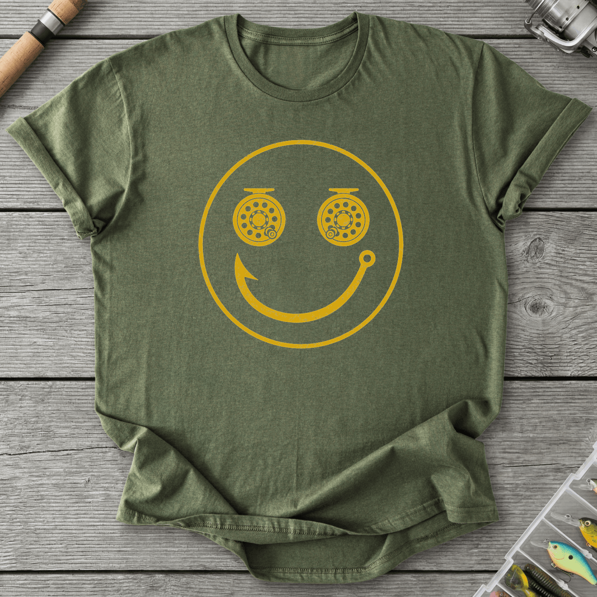 Smiley Fisherman T-Shirt