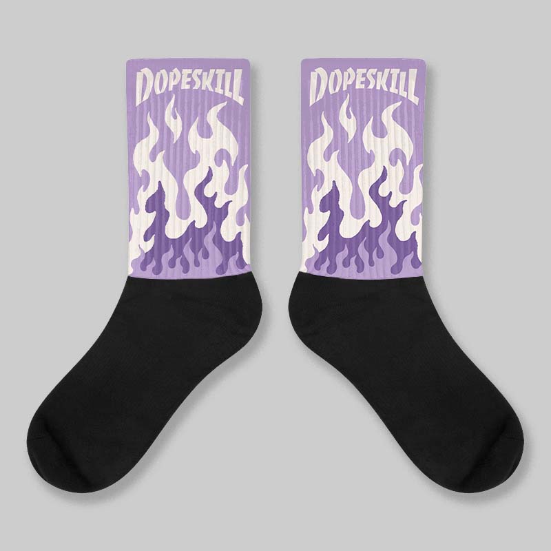 Hydrangeas 10s DopeSkill Sublimated Sock FIRE Graphic