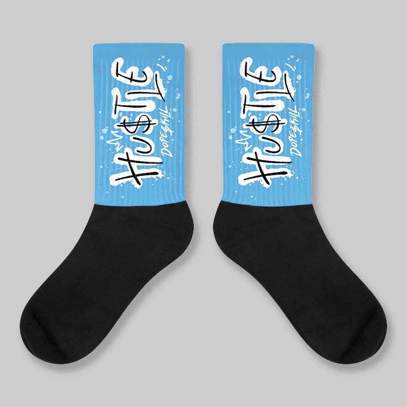 UNC 11s DopeSkill Sublimated Socks Hustle Graphic