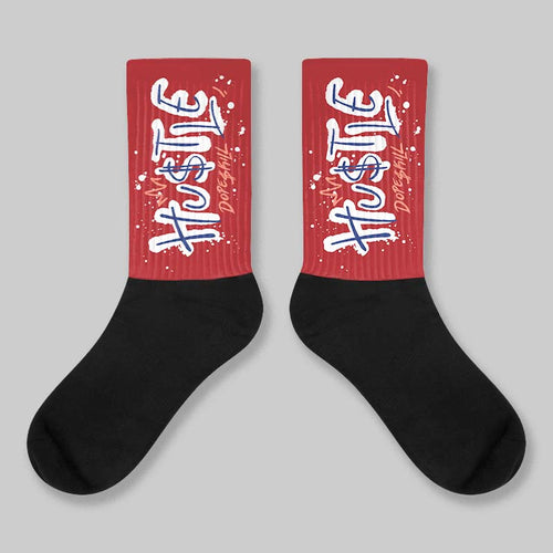 Air Cinnabar 1s DopeSkill Sublimated Sock Hustle Graphic