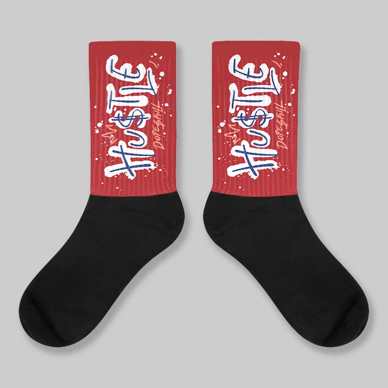 Air Cinnabar 1s DopeSkill Sublimated Sock Hustle Graphic