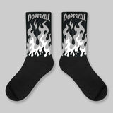 “Cap And Gown” 6s DopeSkill Sublimated Socks FIRE Graphic