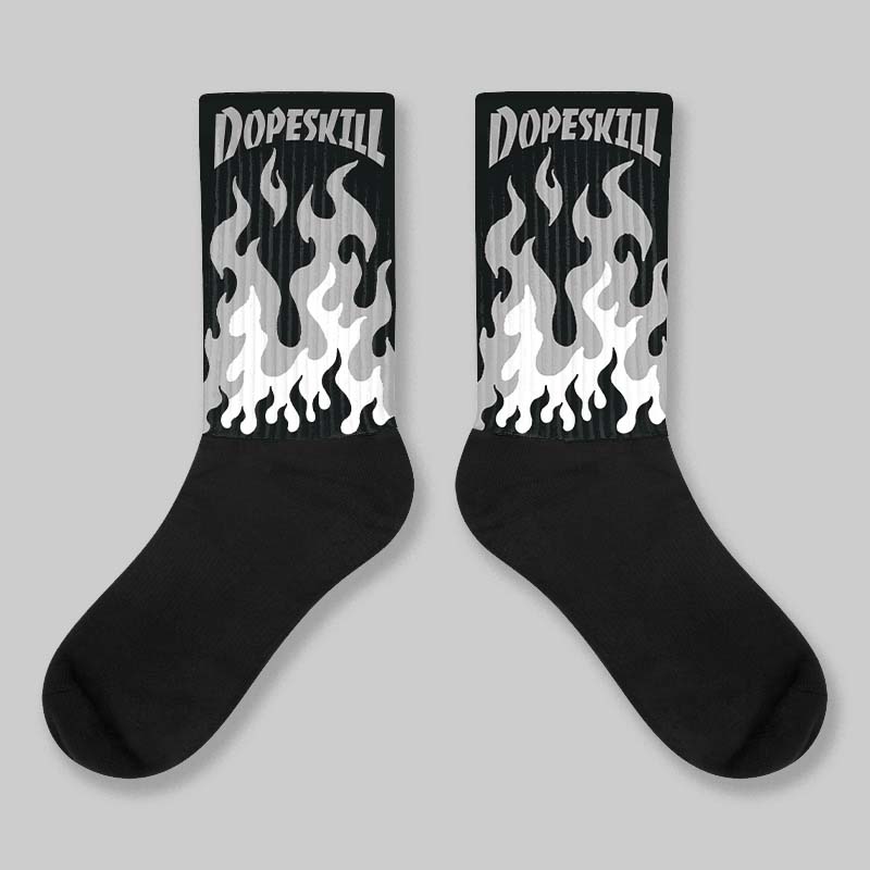 “Cap And Gown” 6s DopeSkill Sublimated Socks FIRE Graphic