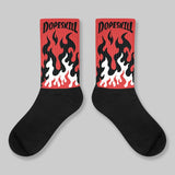 Reverse Infrared 6s DopeSkill Sublimated Sock FIRE Graphic