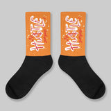 'Orange Citrus' 3s DopeSkill Sublimated Socks Hustle Graphic