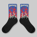 Rare Air 4s DopeSkill Sublimated Sock FIRE Graphic
