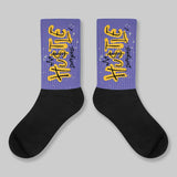 Lakers 4s DopeSkill Sublimated Sock Hustle Graphic