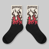 World’s Best Dad 3s DopeSkill Sublimated Socks FIRE Graphic