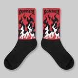 “Bloodline” 12s DopeSkill Sublimated Socks FIRE Graphic