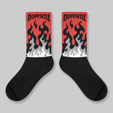 Toro Bravo 4s DopeSkill Sublimated Socks FIRE Graphic